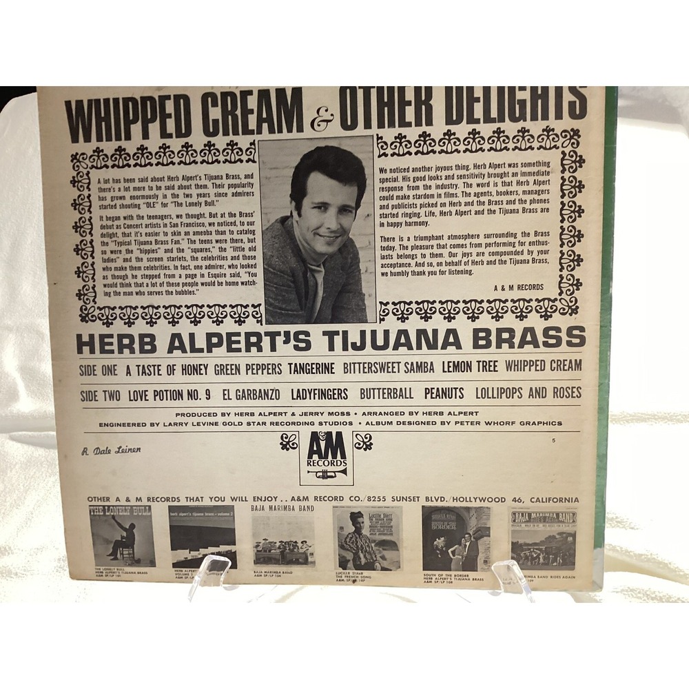HERB ALPERT Whipped Cream & Other Delights ORIGINAL 1965 MONO VINYL LP - Picture 4 of 8